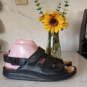 Finn Comfort Black Leather Footwear